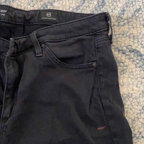 AG Prima Crop Mid Rise Cigarette Crop in Black - Picture 5 of 7